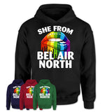 She From Bel Air North Maryland T-Shirt LGBT Pride Sexy Lips Gift Shirt