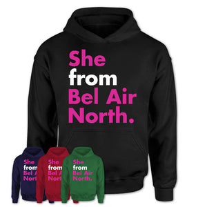 She From Bel Air North Shirt Maryland State Birthday Gift For Her