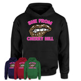 She From Cherry Hill Virginia Gift Cheetah Leopard Sexy Lips Shirt
