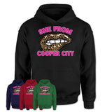 She From Cooper City Florida Gift Cheetah Leopard Sexy Lips Shirt