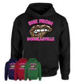 She From Douglasville Georgia Gift Cheetah Leopard Sexy Lips Shirt