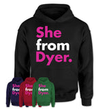 She From Dyer Shirt Indiana State Birthday Gift For Her
