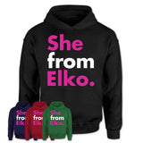 She From Elko Shirt Nevada State Birthday Gift For Her