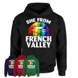 She From French Valley California T-Shirt LGBT Pride Sexy Lips Gift Shirt
