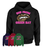 She From Green Bay Wisconsin Gift Cheetah Leopard Sexy Lips Shirt
