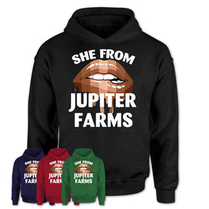 She From Jupiter Farms Florida T-Shirt Black Lives Matter Sexy Lips Girl Shirt