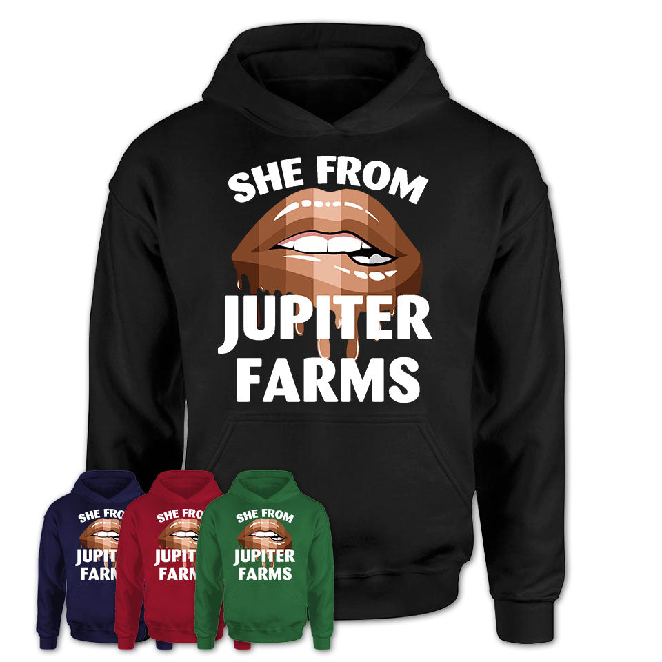 She From Jupiter Farms Florida T-Shirt Black Lives Matter Sexy Lips Girl Shirt