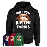 She From Jupiter Farms Florida T-Shirt Black Lives Matter Sexy Lips Girl Shirt
