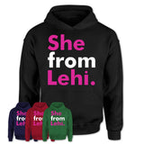 She From Lehi Shirt Utah State Birthday Gift For Her
