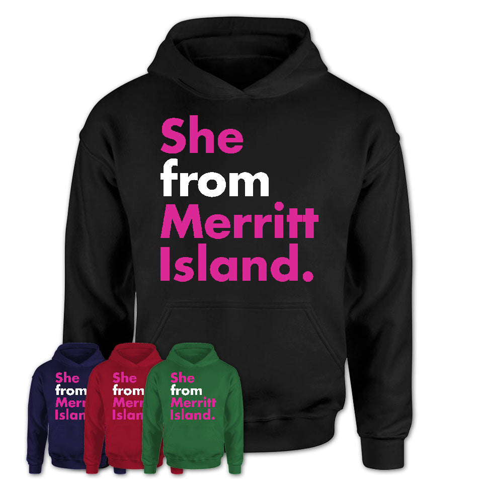 She From Merritt Island Shirt Florida State Birthday Gift For Her