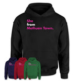She From Methuen Town Shirt Massachusetts State Birthday Gift For Her