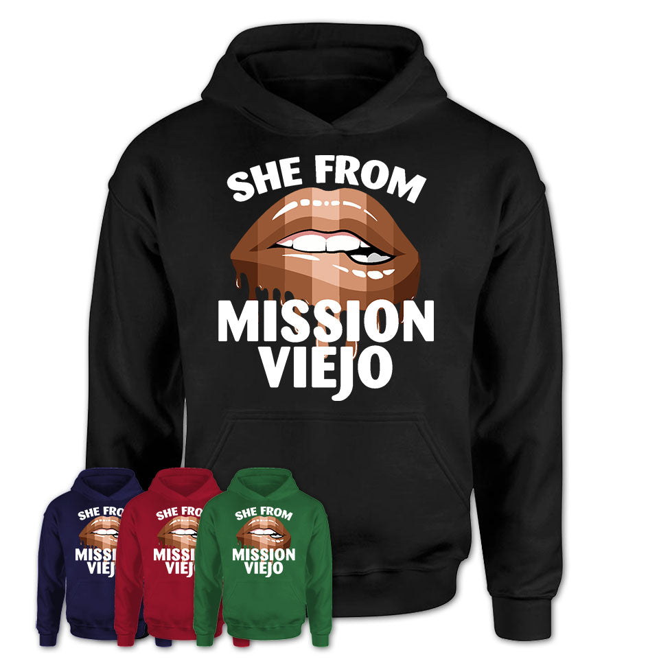 She From Mission Viejo California T-Shirt Black Lives Matter Sexy Lips Girl Shirt