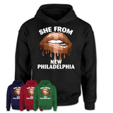 She From New Philadelphia Ohio T-Shirt Black Lives Matter Sexy Lips Girl Shirt