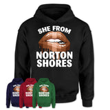 She From Norton Shores Michigan T-Shirt Black Lives Matter Sexy Lips Girl Shirt