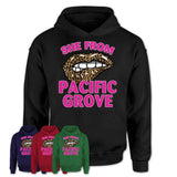 She From Pacific Grove California Gift Cheetah Leopard Sexy Lips Shirt