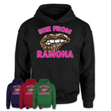 She From Ramona California Gift Cheetah Leopard Sexy Lips Shirt