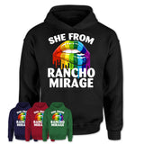 She From Rancho Mirage California T-Shirt LGBT Pride Sexy Lips Gift Shirt