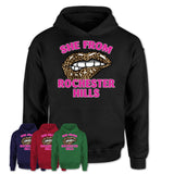 She From Rochester Hills Michigan Gift Cheetah Leopard Sexy Lips Shirt