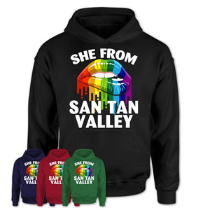 She From San Tan Valley Arizona T-Shirt LGBT Pride Sexy Lips Gift Shirt