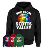 She From Scotts Valley California T-Shirt LGBT Pride Sexy Lips Gift Shirt