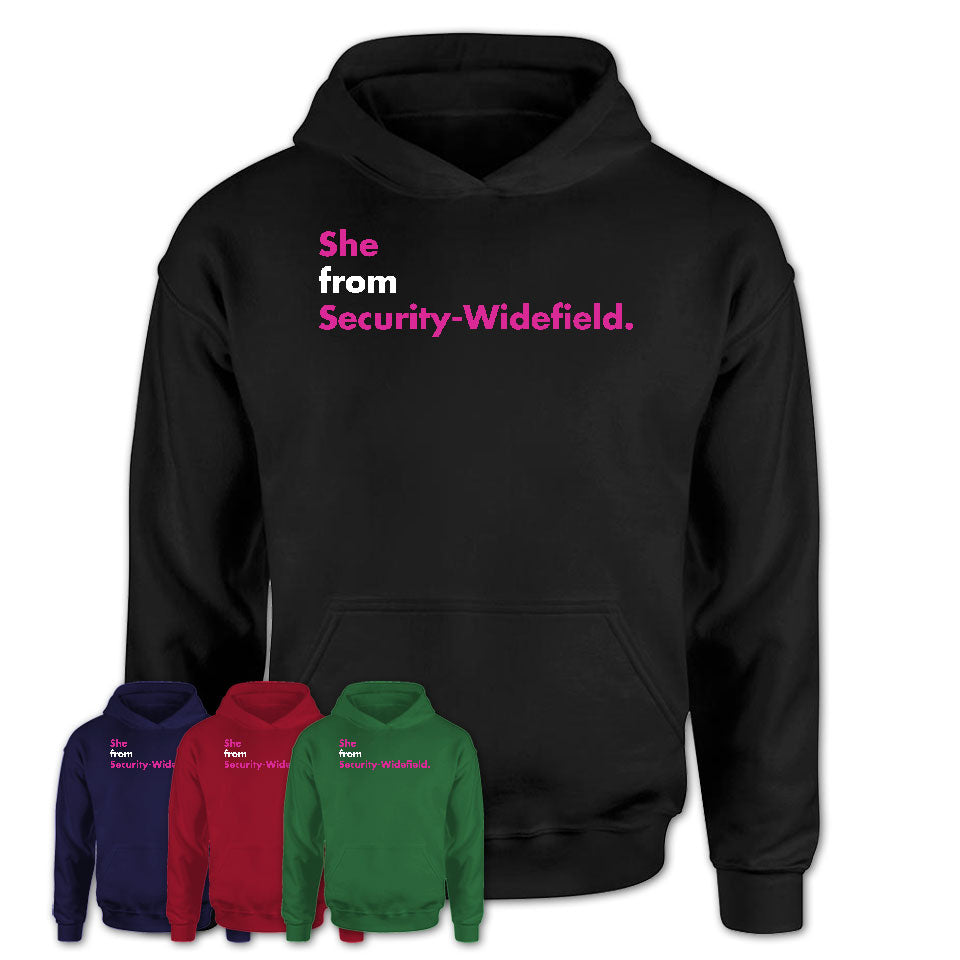 She From Security-Widefield Shirt Colorado State Birthday Gift For Her