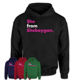 She From Sheboygan Shirt Wisconsin State Birthday Gift For Her