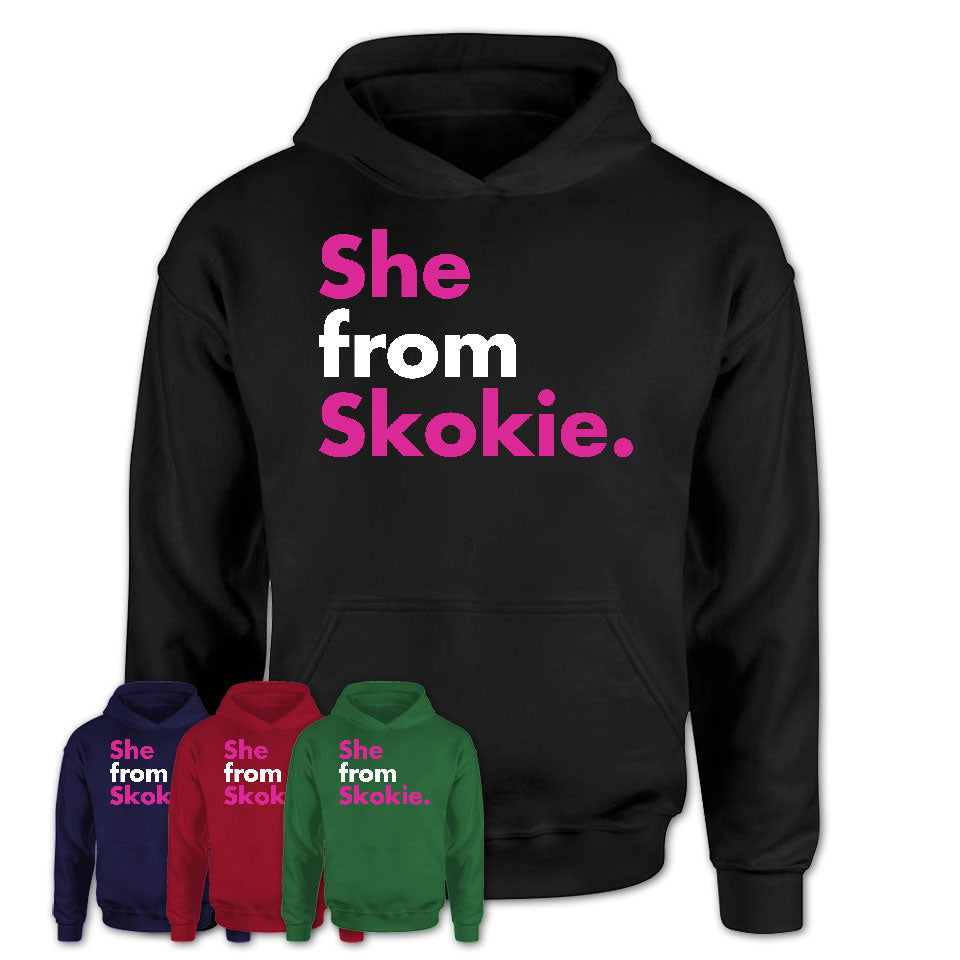 She From Skokie Shirt Illinois State Birthday Gift For Her