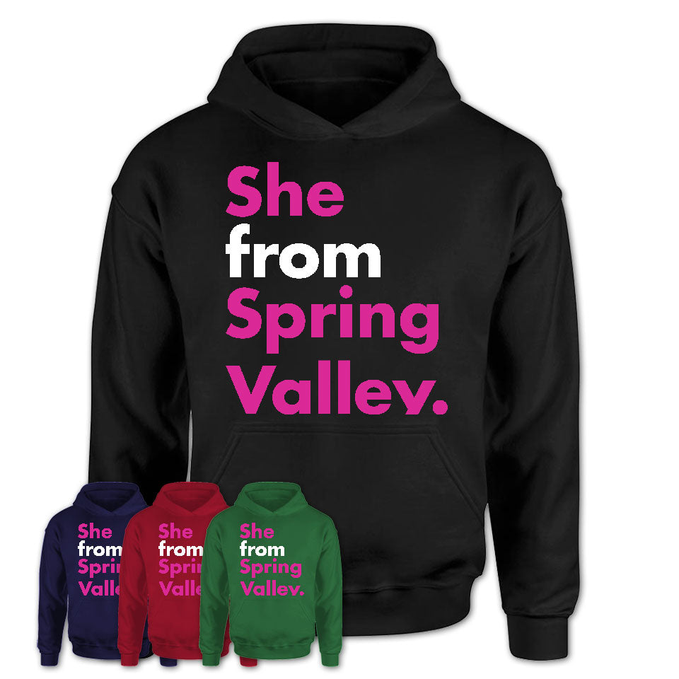 She From Spring Valley Shirt Nevada State Birthday Gift For Her