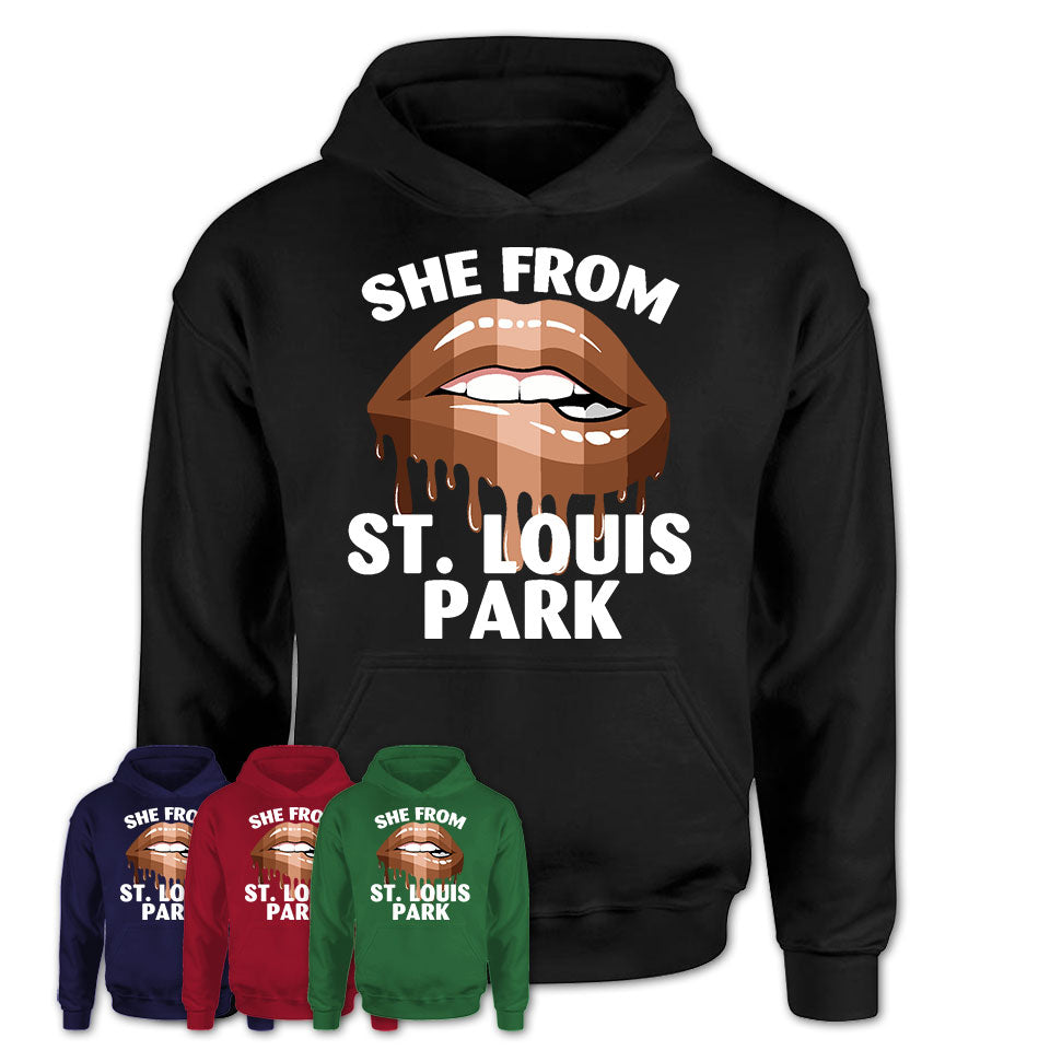 She From St. Louis Park Minnesota T-Shirt Black Lives Matter Sexy Lips Girl Shirt