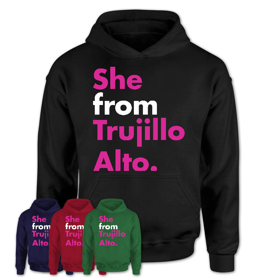 She From Trujillo Alto Shirt Puerto Rico State Birthday Gift For Her