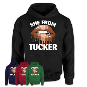 She From Tucker Georgia T-Shirt Black Lives Matter Sexy Lips Girl Shirt