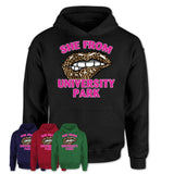 She From University Park Florida Gift Cheetah Leopard Sexy Lips Shirt