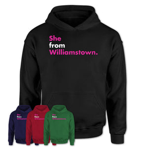 She From Williamstown Shirt New Jersey State Birthday Gift For Her