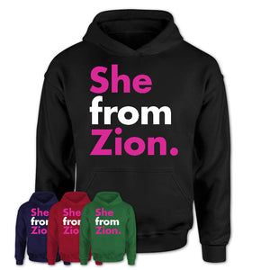 She From Zion Shirt Illinois State Birthday Gift For Her