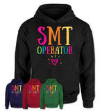 Smt Operator Rainbow Lettering Heart Shirt, Employee Appreciation Gifts