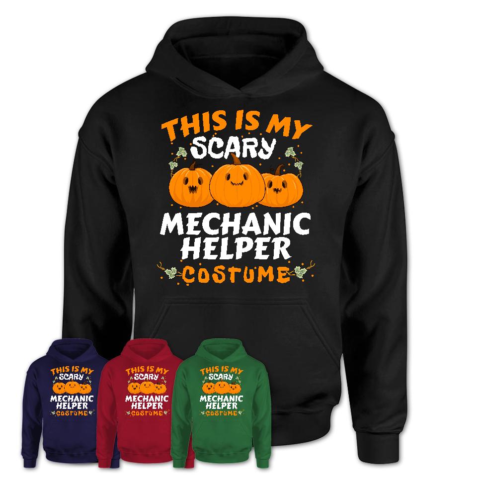 This Is My Scary Mechanic Helper Costume, Halloween Pumpkin Shirt, Funny Coworker Gift