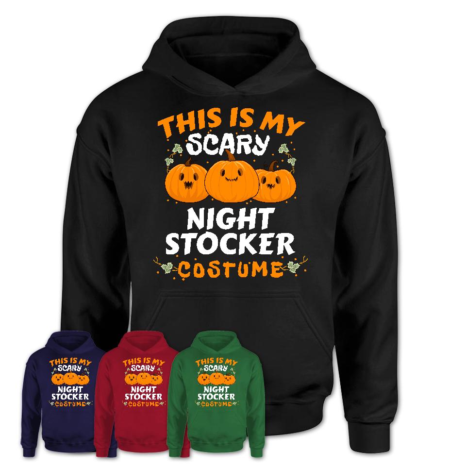 This Is My Scary Night Stocker Costume, Halloween Pumpkin Shirt, Funny Coworker Gift