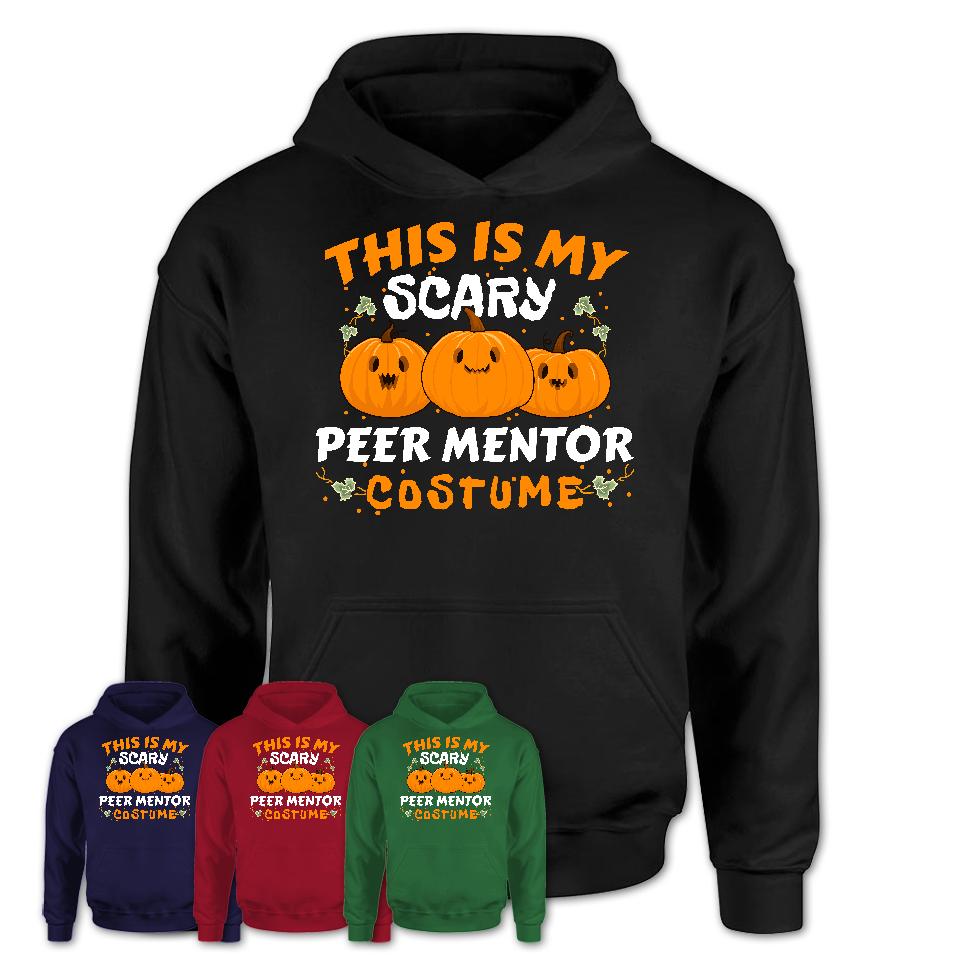 This Is My Scary Peer Mentor Costume, Halloween Pumpkin Shirt, Funny Coworker Gift