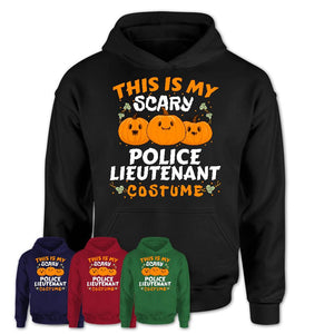 This Is My Scary Police Lieutenant Costume, Halloween Pumpkin Shirt, Funny Coworker Gift