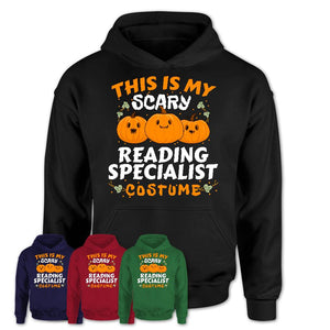 This Is My Scary Reading Specialist Costume, Halloween Pumpkin Shirt, Funny Coworker Gift