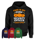 This Is My Scary Security Officer Costume, Halloween Pumpkin Shirt, Funny Coworker Gift