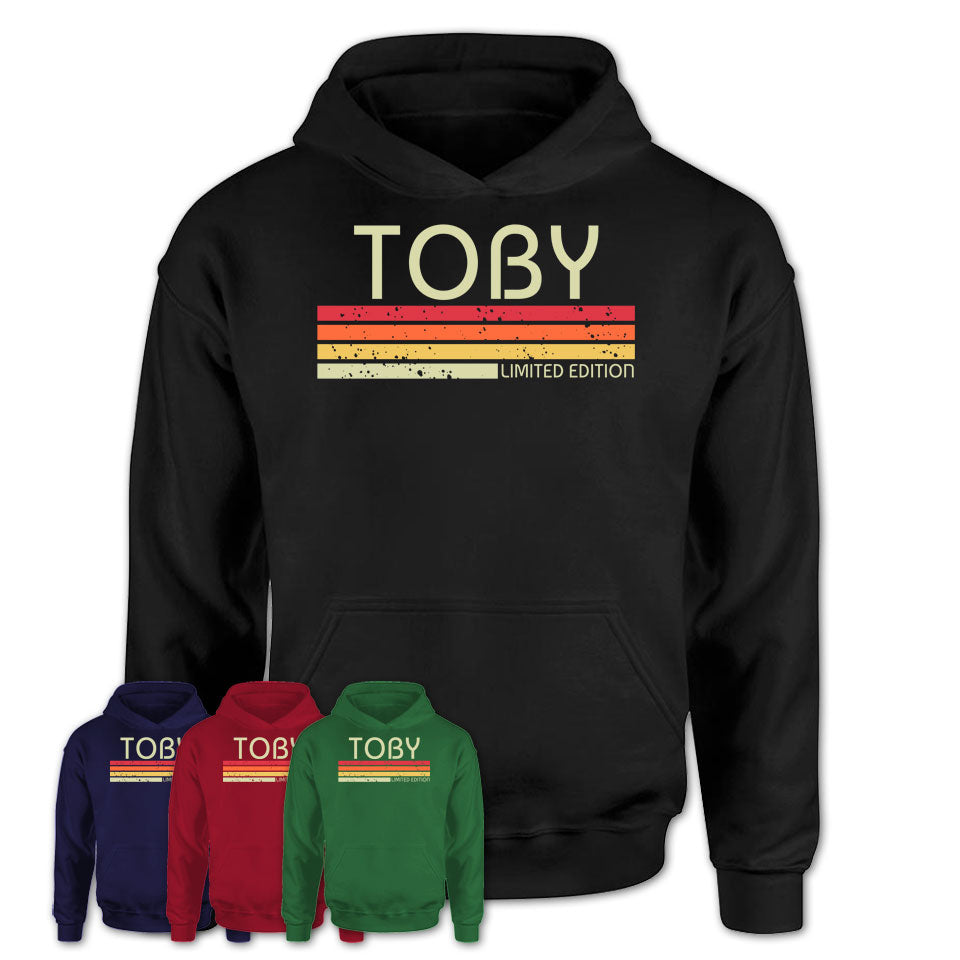 Toby Gift Custom Name Retro Vintage Birthday T-Shirt