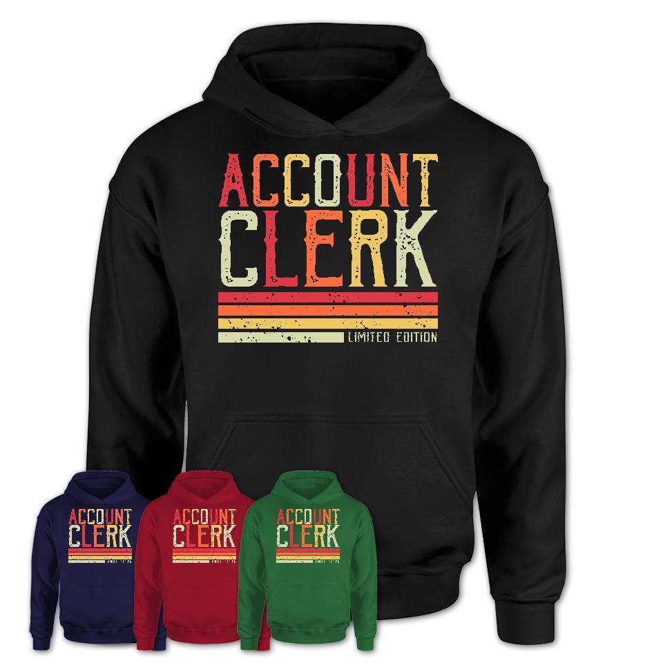 Vintage Account Clerk Limited Edition Job Shirt, Coworker Birthday Gift Idea