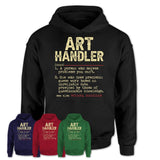 Vintage Art Handler Definition Shirt, Funny Coworker Gift Idea for Art Handler, New Job Gift