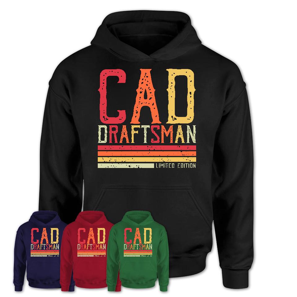Vintage Cad Draftsman Limited Edition Job Shirt, Coworker Birthday Gift Idea