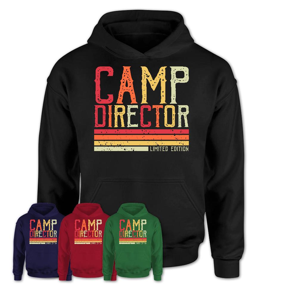Vintage Camp Director Limited Edition Job Shirt, Coworker Birthday Gift Idea