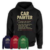 Vintage Car Painter Definition Shirt, Funny Coworker Gift Idea for Car Painter, New Job Gift
