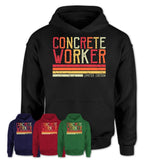 Vintage Concrete Worker Limited Edition Job Shirt, Coworker Birthday Gift Idea
