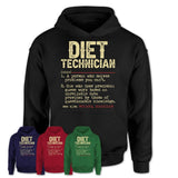 Vintage Diet Technician Definition Shirt, Funny Coworker Gift Idea for Diet Technician, New Job Gift