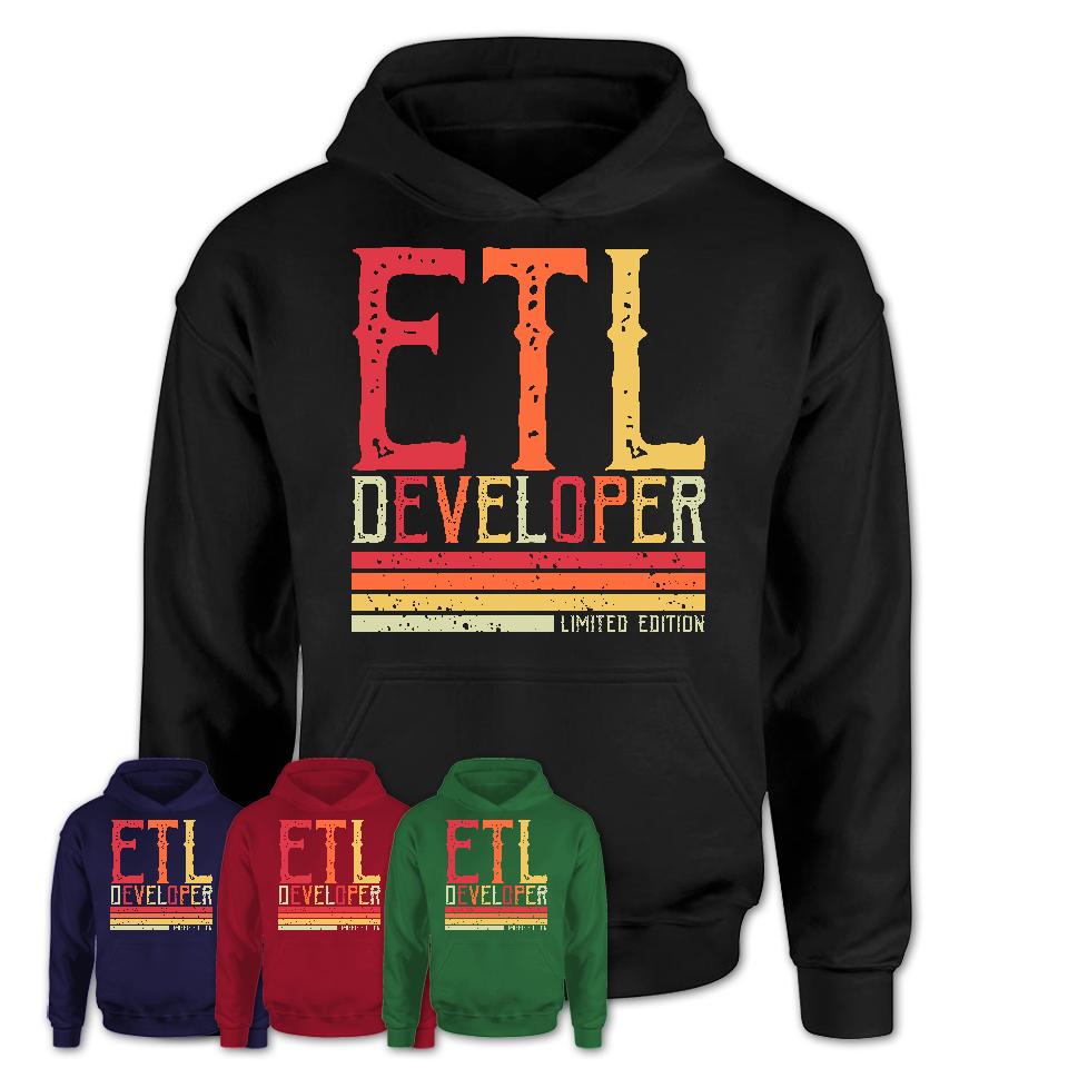 Vintage Etl Developer Limited Edition Job Shirt, Coworker Birthday Gift Idea